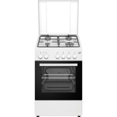 CG50FE Cucina a gas 50x50 con forno elettrico e grill, accensione sottomanopola e luce interna, compatta e ideale per piccoli spazi e uso quotidiano. 8052536052567