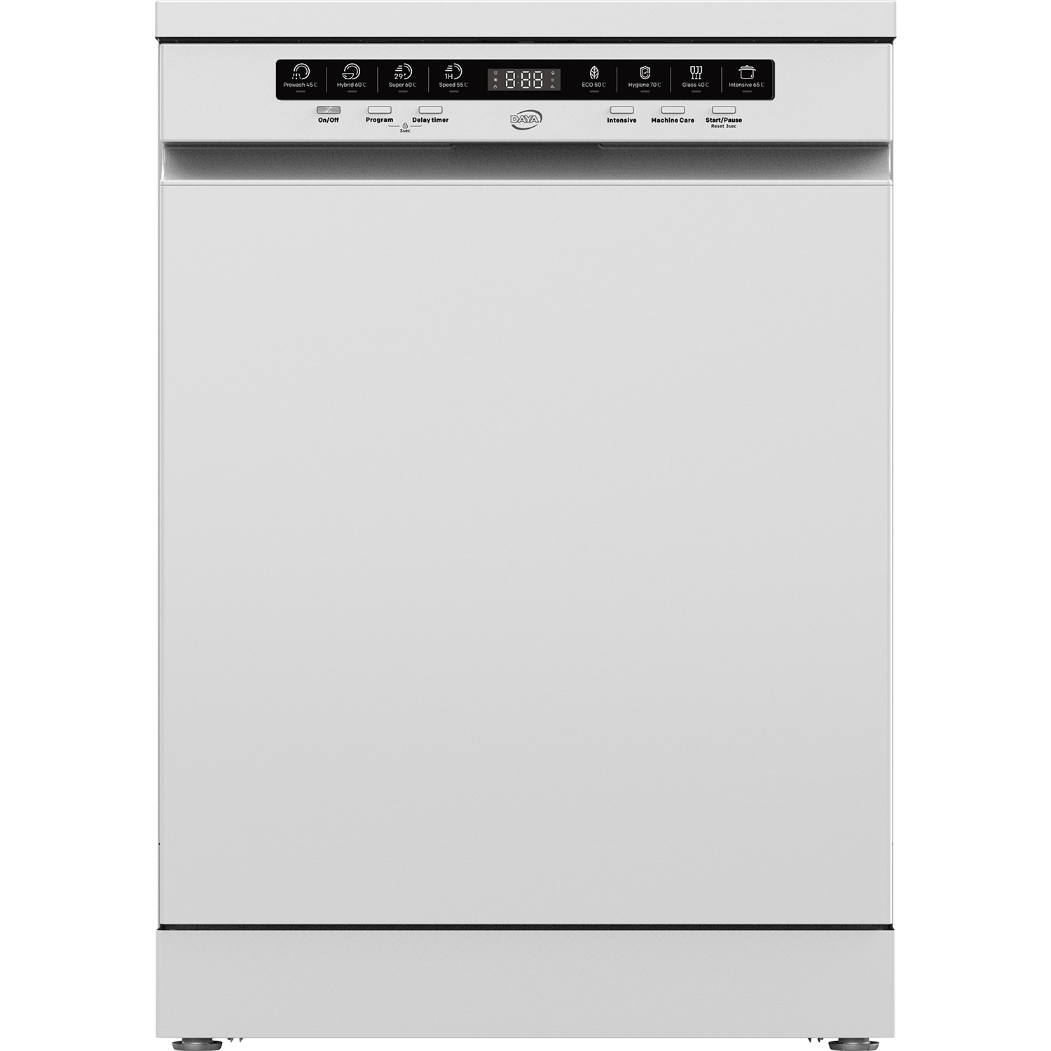 DSDW138EL Lavastoviglie libera installazione 13 coperti con 8 programmi, display LCD e partenza ritardata, capiente e versatile per uso quotidiano. 8052536053236